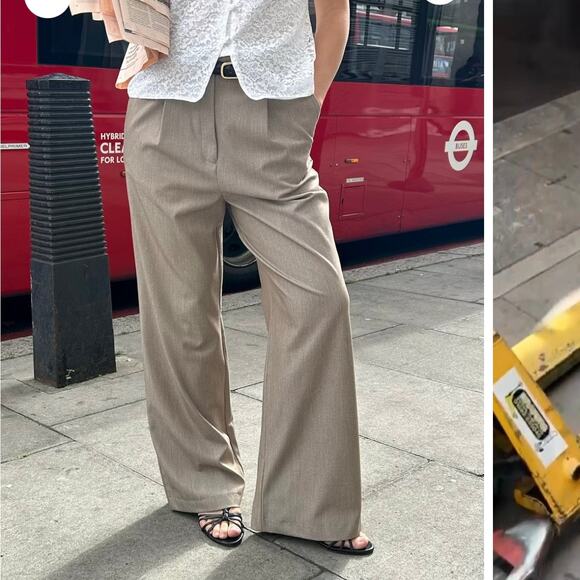Djerf Avenue Pants - Djerf Avenue Oat Favorite Pants